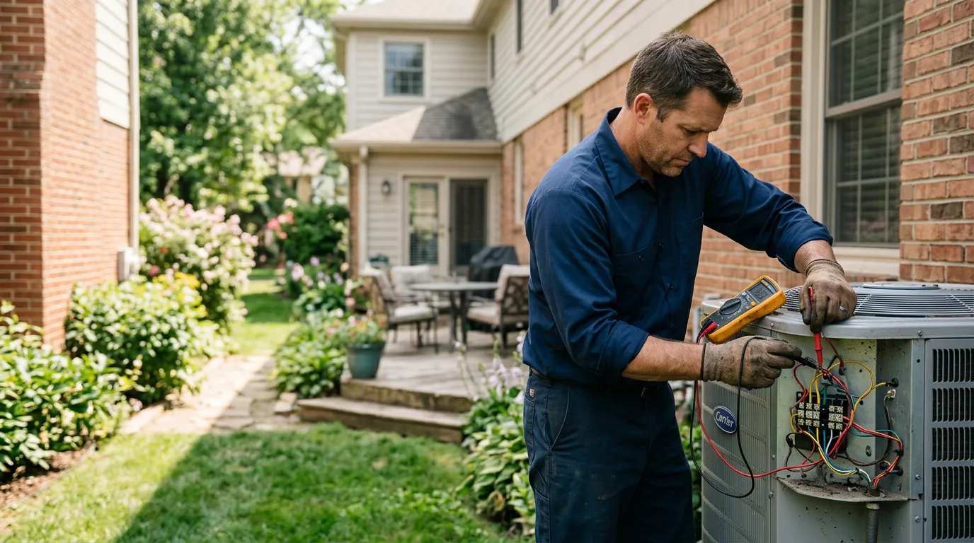 HVAC technician working near Seward, PA